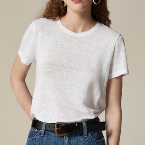 J. Crew New relaxed linen T-shirt Size XXS